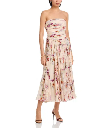 Cinq À Sept Cinq A Sept Iris Bouquet Galya Dress In Neutral