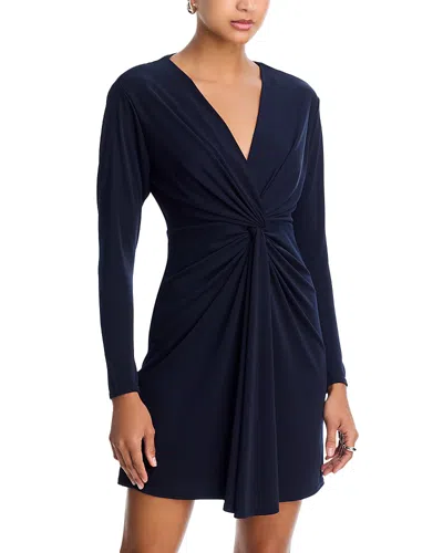 Cinq À Sept Cinq A Sept Irma Twist Mini Dress In Blue