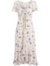 Cinq À Sept Cinq A Sept Tossed Poppies Isha Dress In White