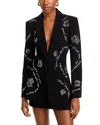Shop Cinq À Sept Cinq A Sept Italian Love Letter Blazer - Exclusive In Black Multi