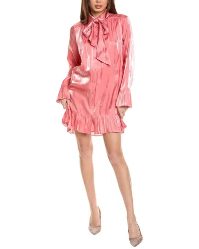 Cinq À Sept Iva Mini Shirtdress In Pink