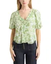 Cinq À Sept Cinq A Sept Ivy Paisley Seraphina Top In Ivory Multi