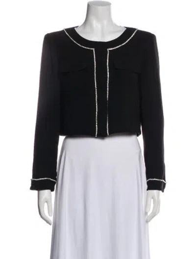 Pre-owned Cinq À Sept Jacket In Black