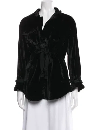 Pre-owned Cinq À Sept Jacket In Black