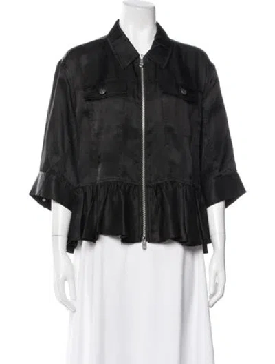 Pre-owned Cinq À Sept Jacket In Black