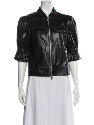 Pre-owned Cinq À Sept Jacket In Black