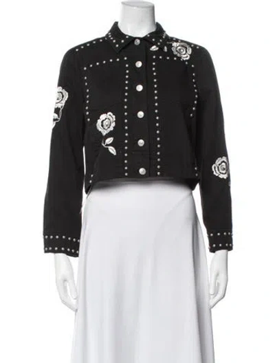 Pre-owned Cinq À Sept Jacket In Black