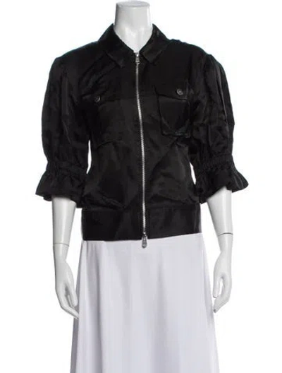 Pre-owned Cinq À Sept Jacket In Black
