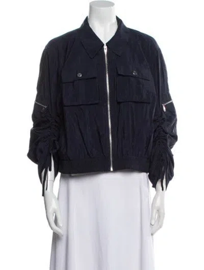 Pre-owned Cinq À Sept Jacket In Blue