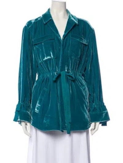 Pre-owned Cinq À Sept Jacket In Blue