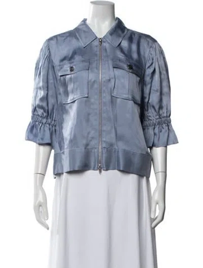 Pre-owned Cinq À Sept Jacket In Blue