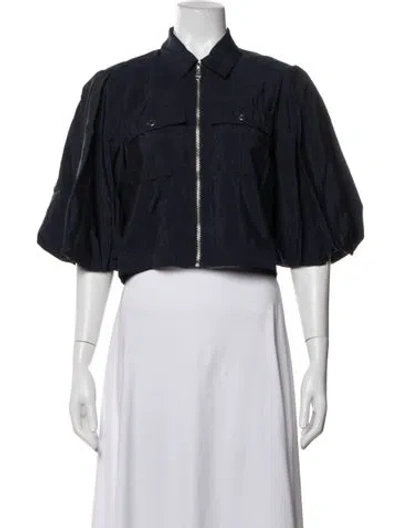 Pre-owned Cinq À Sept Jacket In Blue