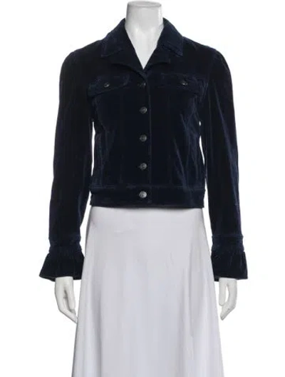 Pre-owned Cinq À Sept Jacket In Blue