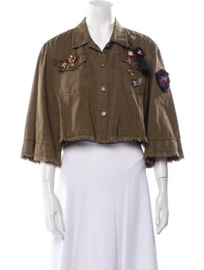 Pre-owned Cinq À Sept Jacket In Brown