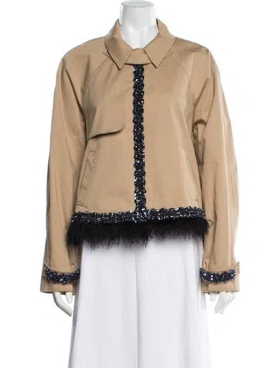 Pre-owned Cinq À Sept Jacket In Neutral