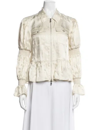 Pre-owned Cinq À Sept Jacket In Neutral
