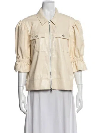 Pre-owned Cinq À Sept Jacket In Neutral