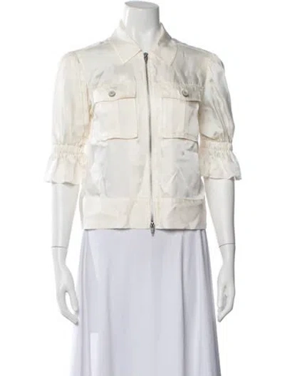 Pre-owned Cinq À Sept Jacket In Neutral