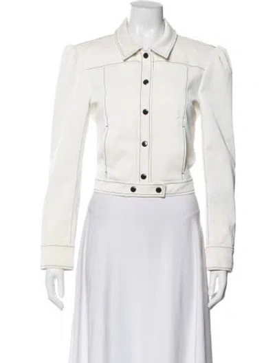 Pre-owned Cinq À Sept Jacket In Neutral