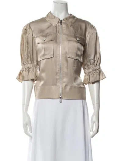 Pre-owned Cinq À Sept Jacket In Neutrals