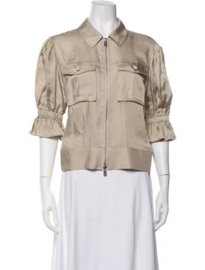 Pre-owned Cinq À Sept Jacket In Neutrals