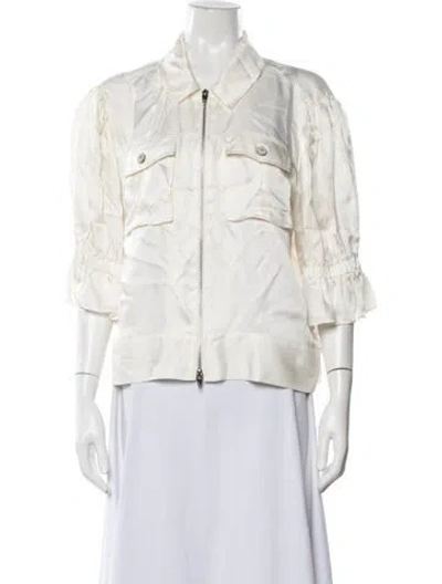 Pre-owned Cinq À Sept Jacket In Neutrals