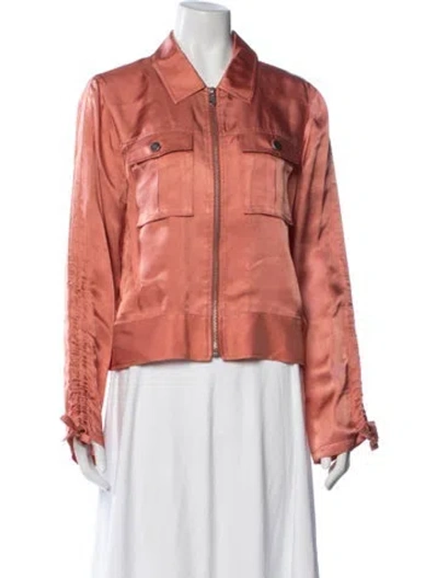 Pre-owned Cinq À Sept Jacket In Orange