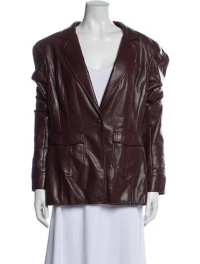 Pre-owned Cinq À Sept Jacket In Red