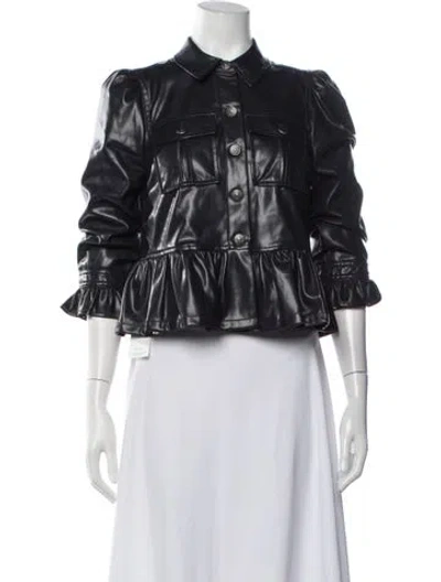 Pre-owned Cinq À Sept Jacket W/ Tags In Black/blue