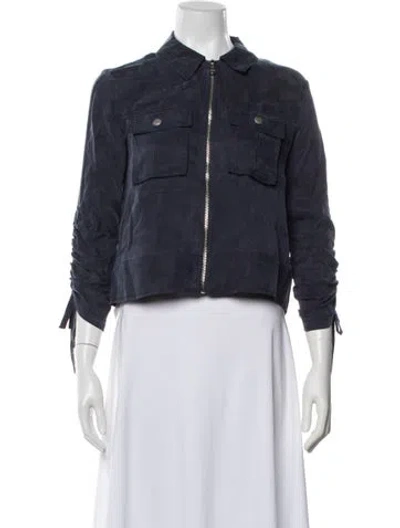 Pre-owned Cinq À Sept Jacket W/ Tags In Blue