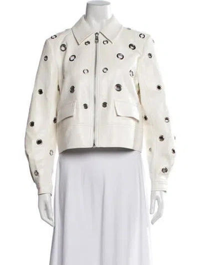Pre-owned Cinq À Sept Jacket W/ Tags In Neutrals/white