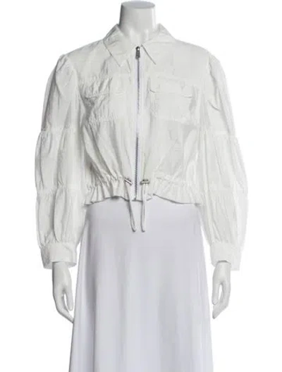 Pre-owned Cinq À Sept Jacket In White