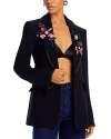 Cinq À Sept Cinq A Sept Jaden Ribbon Applique Blazer In Black/multi