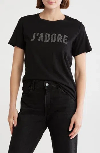Cinq À Sept J'adore Cotton T-shirt In Multi