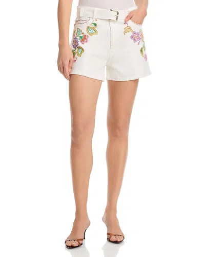 Cinq À Sept Cinq A Sept Jardin Boheme Belted Shorts In White