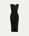 Cinq À Sept Cinq A Sept Jed Ruffled Dress In Black