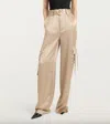 Cinq À Sept Jenson Belted Pant In Khaki/ivory In Multi