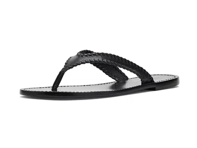 Cinq À Sept Jessica Leather Sandals Women's Sandals Black: 6 M