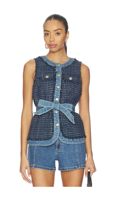 Cinq À Sept Joans Vest In Blue