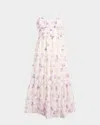 Cinq À Sept Cinq A Sept Joie Tossed Poppies Sleeveless Midi Dress In Ivory Multi