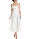 Cinq À Sept Joisian Midi Dress In White