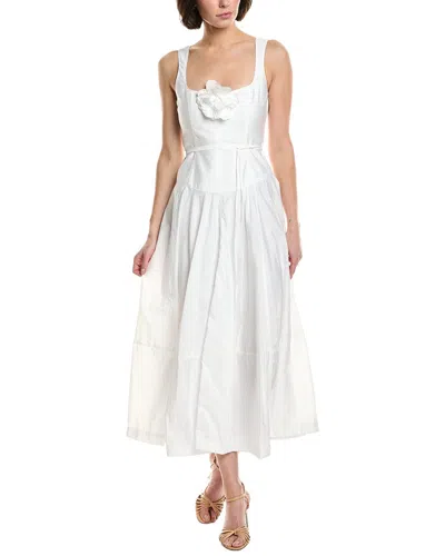 Cinq À Sept Joisian Midi Dress In White