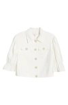 Cinq À Sept Julieta Puff-sleeve Jacket In Ivory