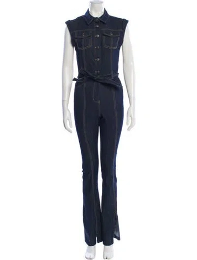 Pre-owned Cinq À Sept Jumpsuit In Blue
