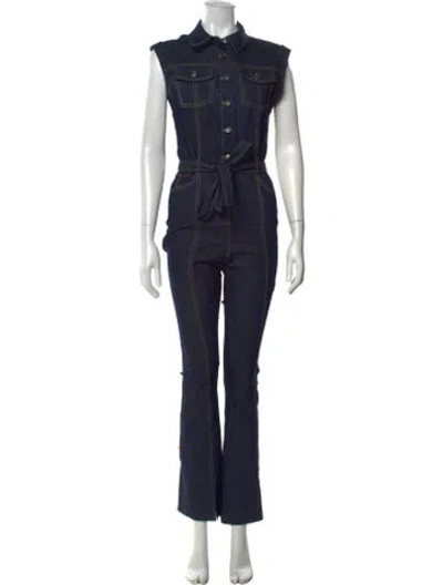 Pre-owned Cinq À Sept Jumpsuit In Blue
