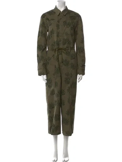 Pre-owned Cinq À Sept Jumpsuit In Green
