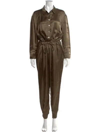 Pre-owned Cinq À Sept Jumpsuit In Green