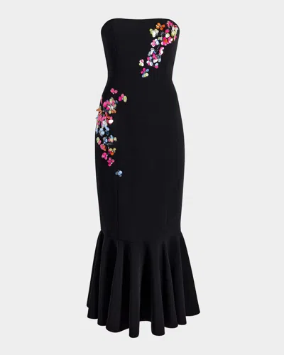 Cinq À Sept Women's Juniper Strapless Paillette Strapless Dress In Black Multi