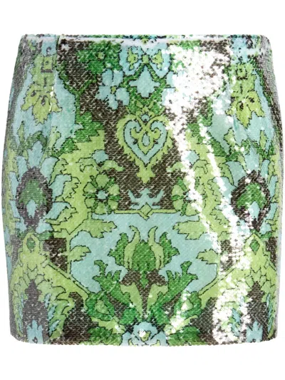 Cinq À Sept Juno Mini Skirt In Blue