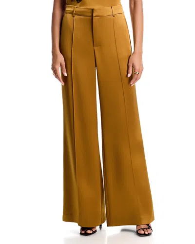 Cinq À Sept Cinq A Sept Jyn High Rise Wide Leg Pants In Gold